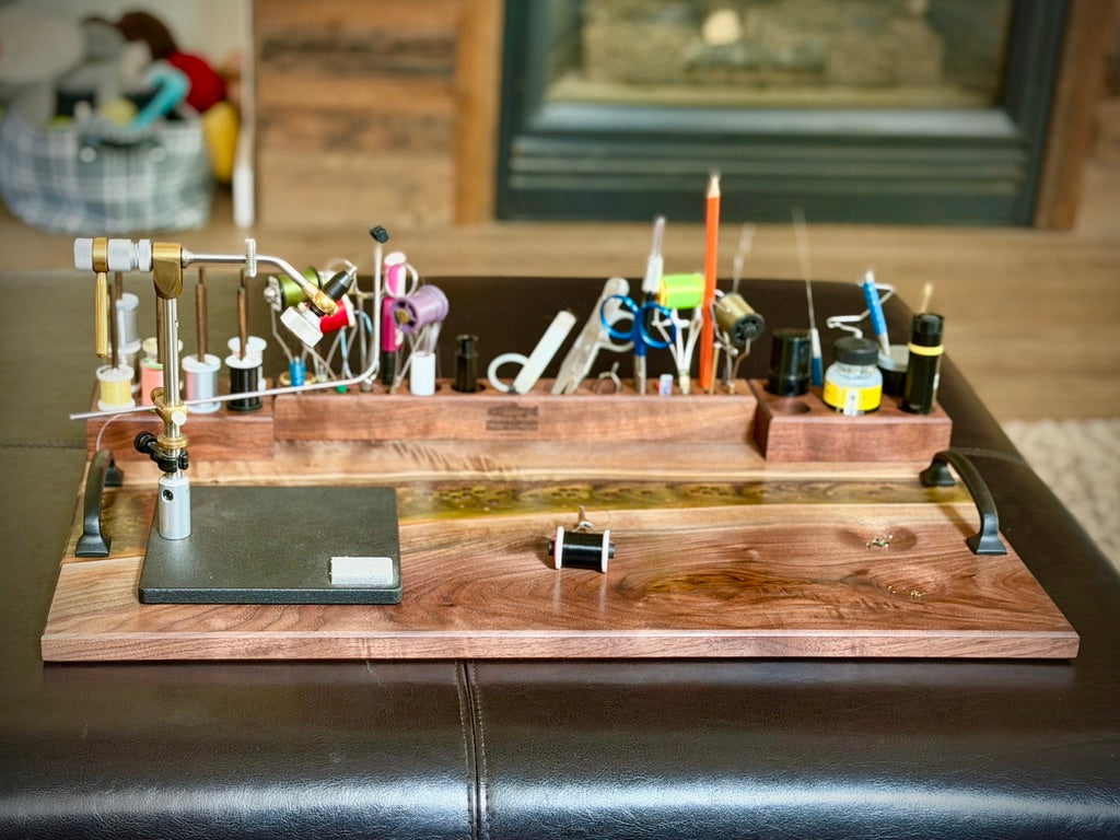 Trout & Timber Portable Fly Tying Station Brown Trout Edition