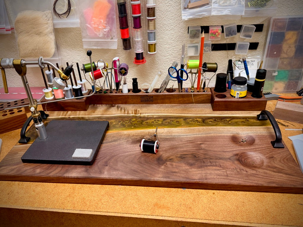 Trout & Timber Portable Fly Tying Station Brown Trout Edition