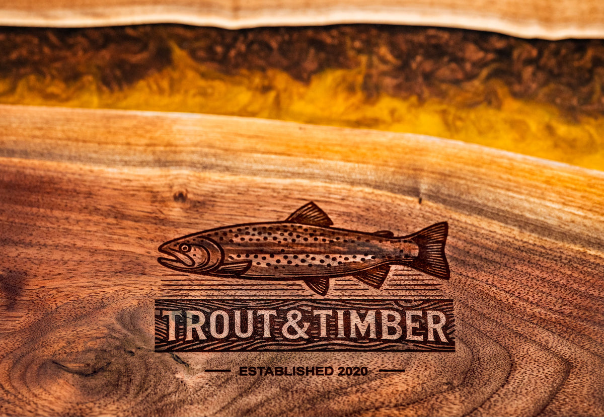Trout & Timber Portable Fly Tying Station Brown Trout Edition